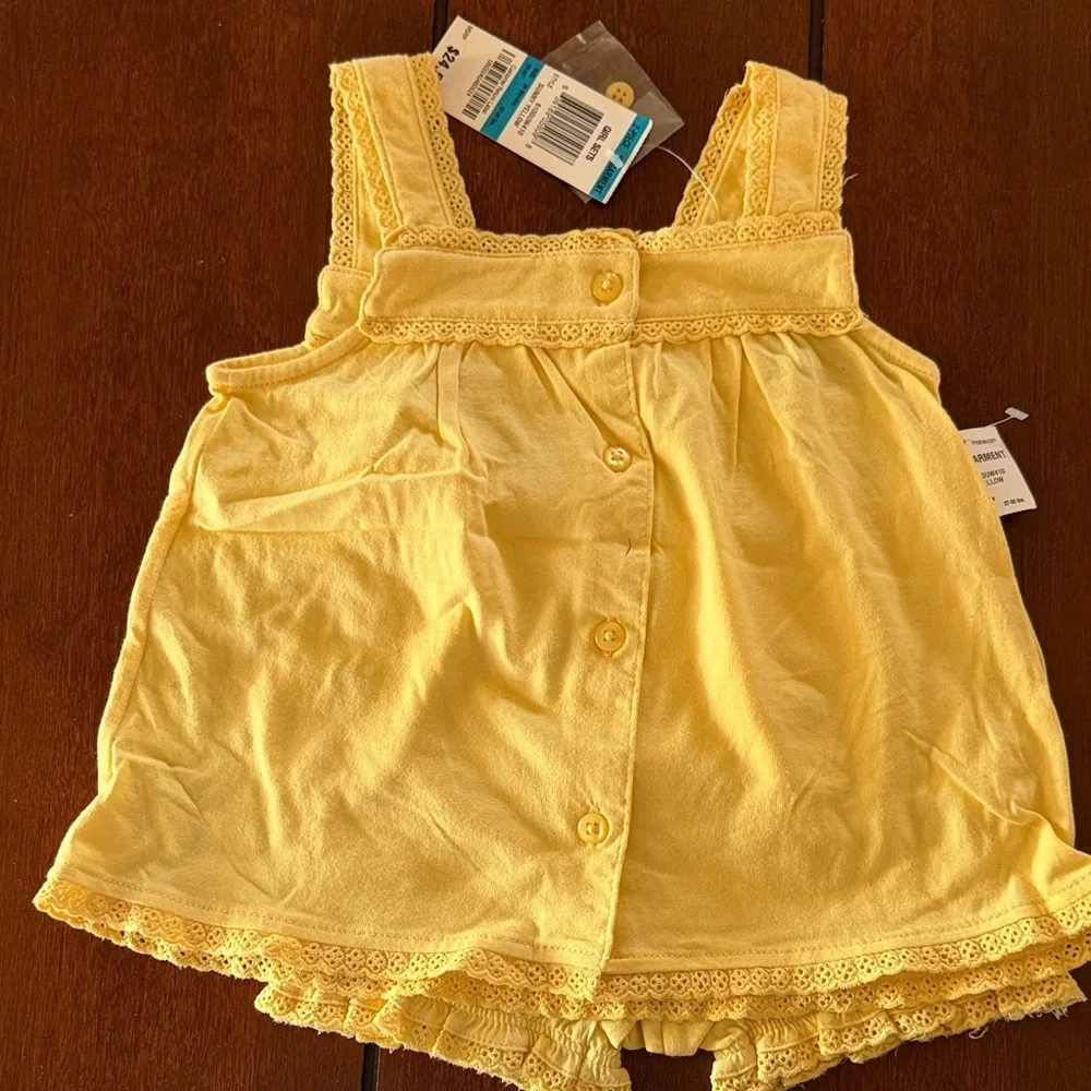 First Impressions Yellow Kids Matching Set, baby 18-24 months